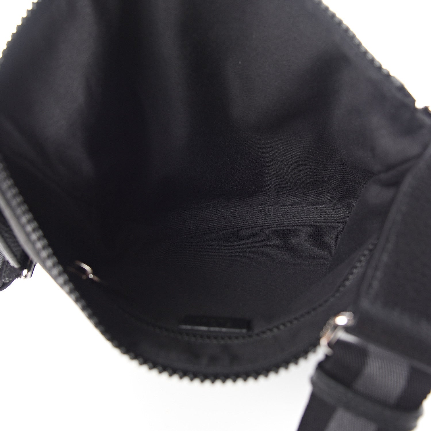 Gucci Nylon Monogram Small Flat Messenger Bag Black 4 of 9