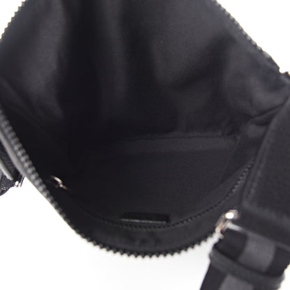 Gucci Nylon Monogram Small Flat Messenger Bag Black 4 of 9