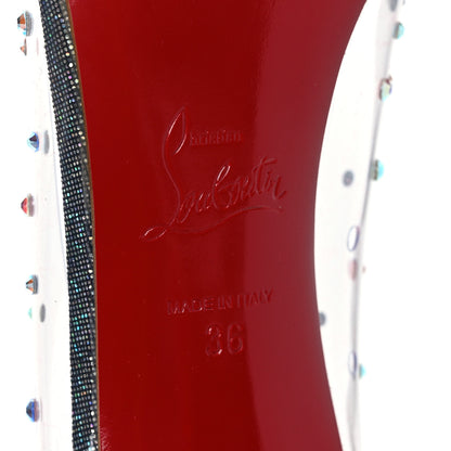 Christian Louboutin PVC Degrastrass 85 Pumps 36 Silver 7 of 7