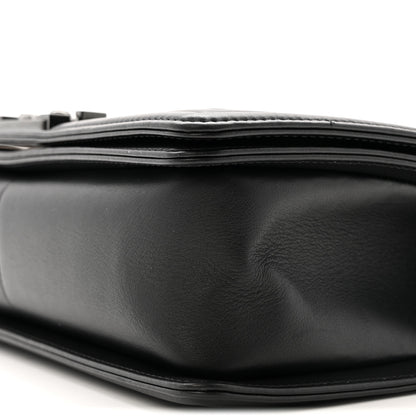 Chanel Calfskin Quilted Medium Boy Flap So Black 10 of 11