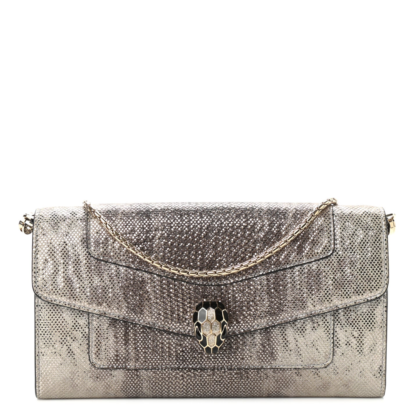 Karung Serpenti Forever Chain Wallet Opal