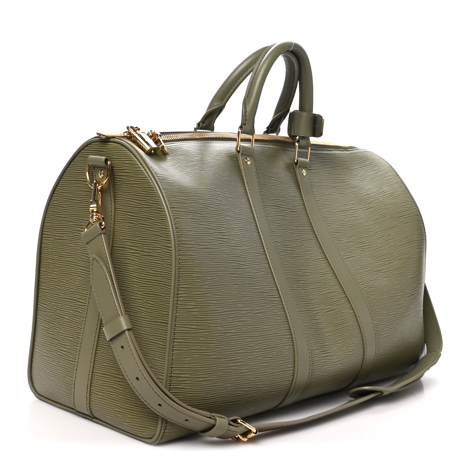 Louis Vuitton Epi Keepall Bandouliere 45 Khaki 2 of 8