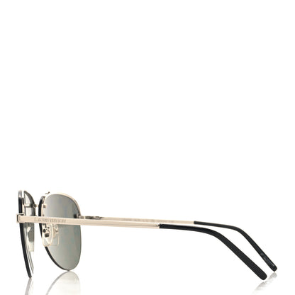 Louis Vuitton LOUIS VUITTON Metal Monogram Clockwise Sunglasses Z1595E Silver Black 3 of 8