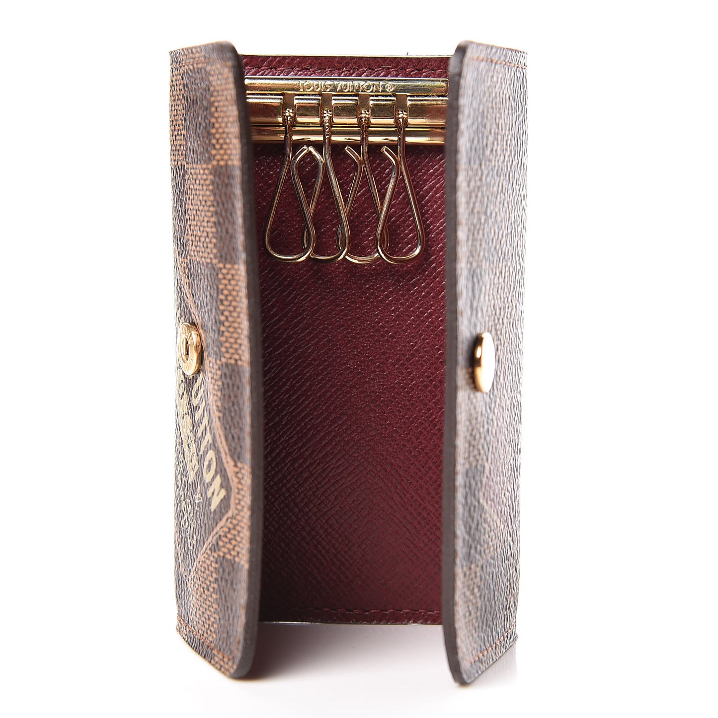 Damier Ebene Trunks Labels Multicles 4 Key Holder