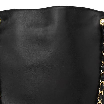 Chanel Lambskin Quilted CC Shopping Tote Black 6 of 15