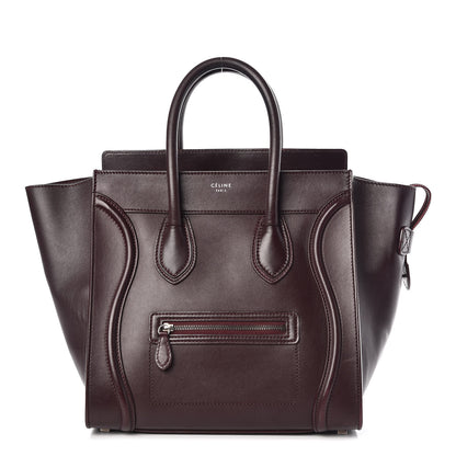 Celine Smooth Calfskin Mini Luggage Burgundy 1 of 23