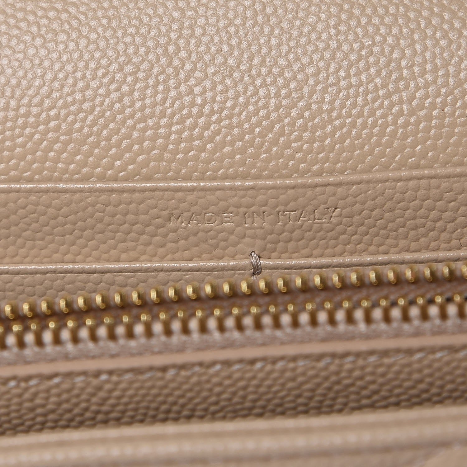 Saint Laurent Grain De Poudre Matelasse Chevron Monogram Chain Wallet Nude Powder 6 of 9