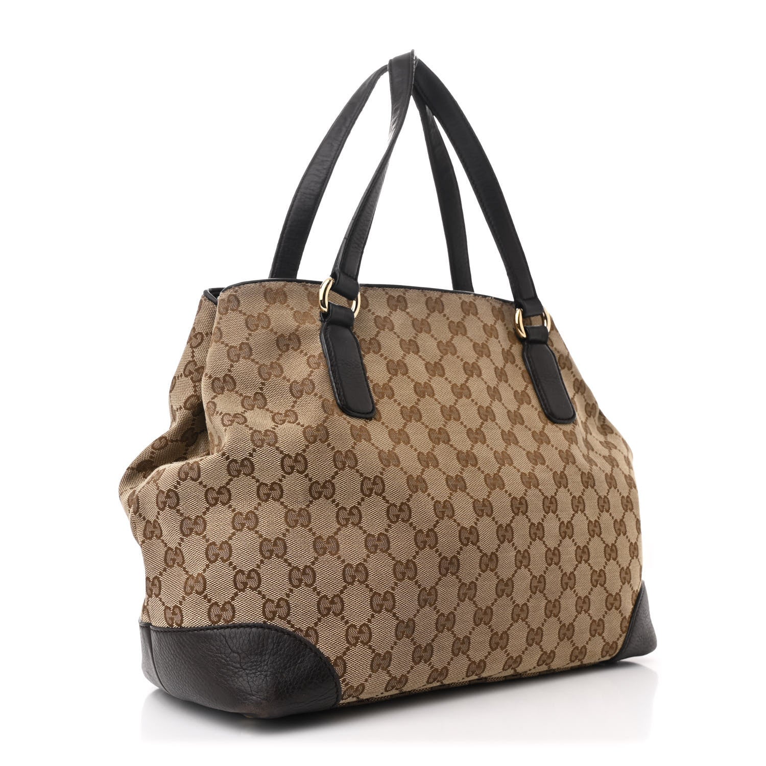 Gucci Monogram Web Medium Dressage Tote Brown 3 of 11