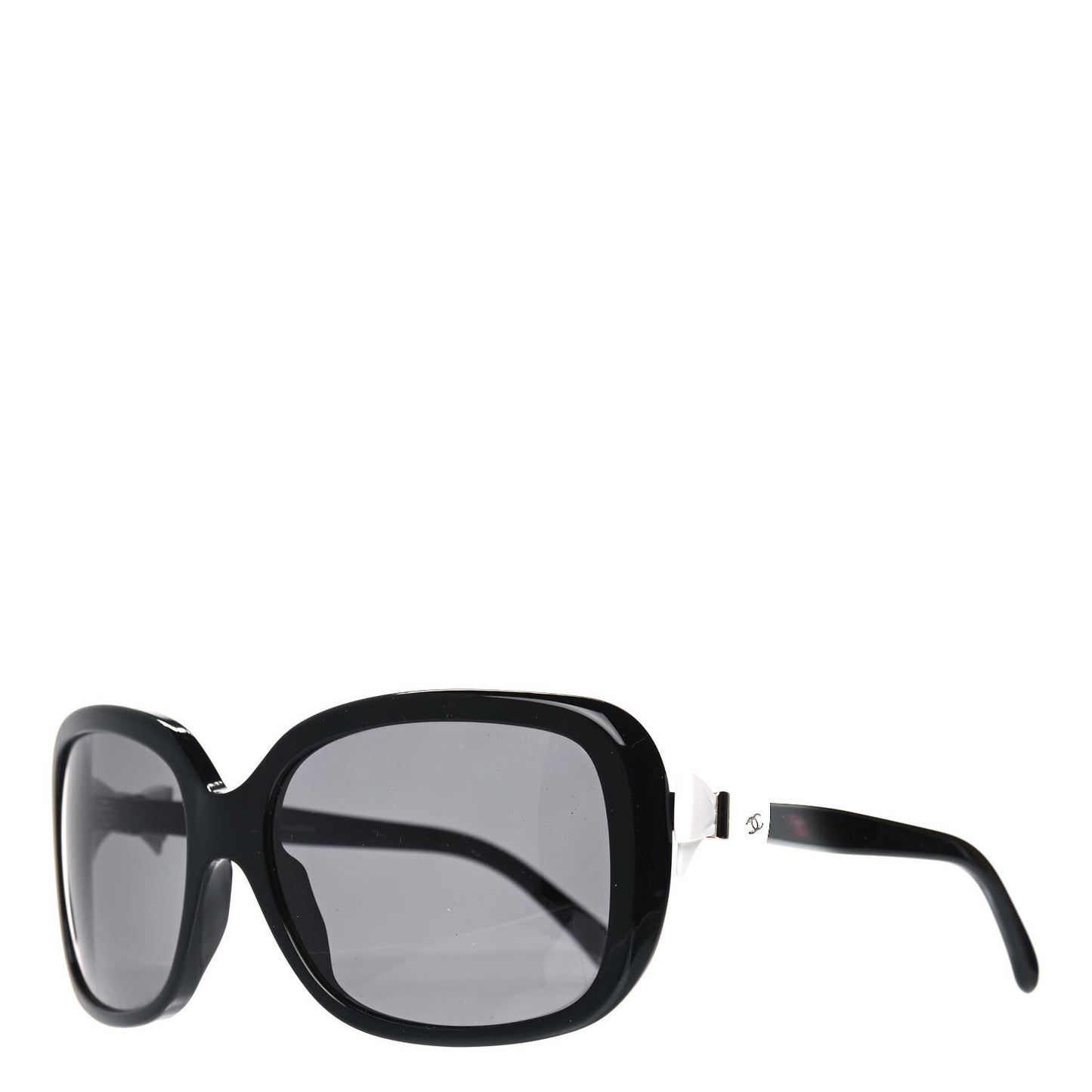 Acetate CC Bow Sunglasses 5171 Black White
