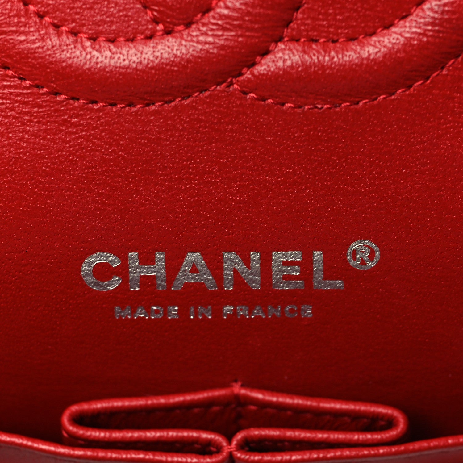 Chanel Lambskin Quilted Medium Double Flap Red 6 of 11