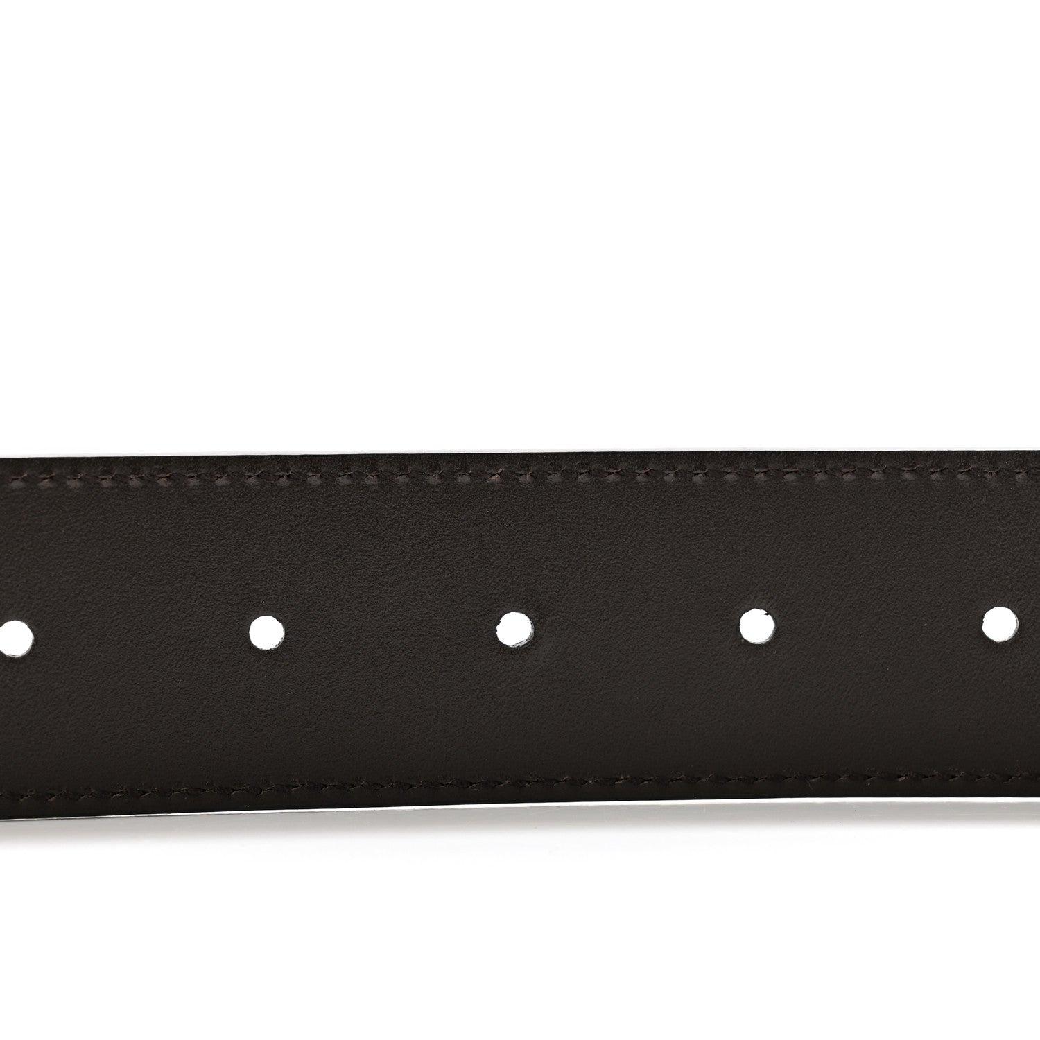 Gucci Guccissima Signature Interlocking G Reversible 37mm Belt 85 34 Black Cocoa 4 of 6