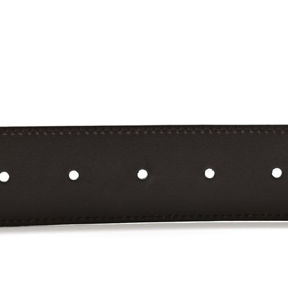 Gucci Guccissima Signature Interlocking G Reversible 37mm Belt 85 34 Black Cocoa 4 of 6
