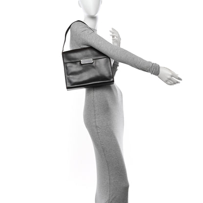 Prada Vitello Smalt Shoulder Bag Ebano 2 of 16