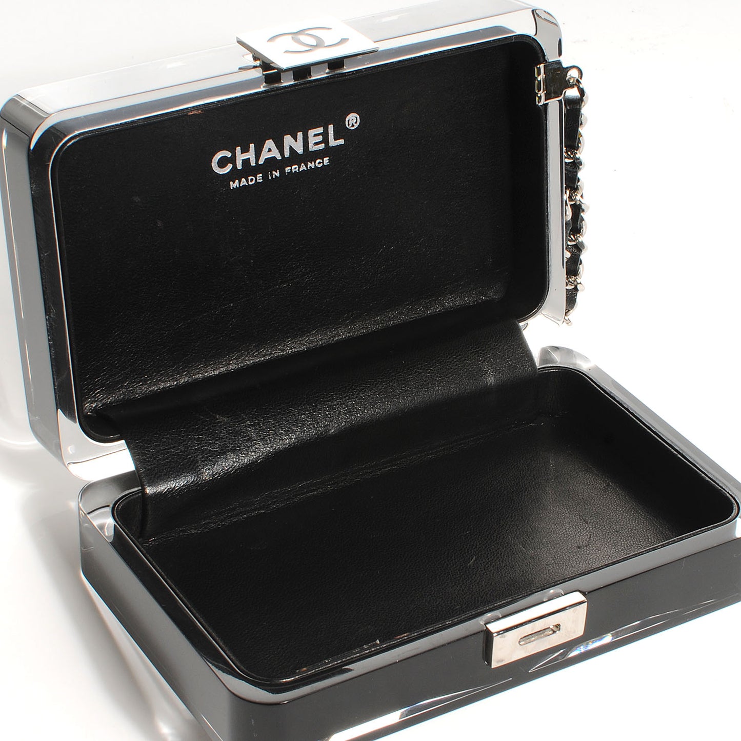 Lucite Wristlet Black Transparent