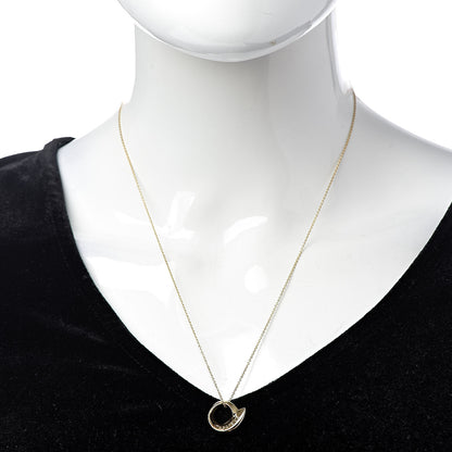 Tiffany 18K Yellow Gold Frank Gehry Believe Pendant Necklace 2 of 8