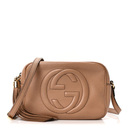 Gucci Pebbled Calfskin Small Soho Disco Bag Camelia 1 of 10