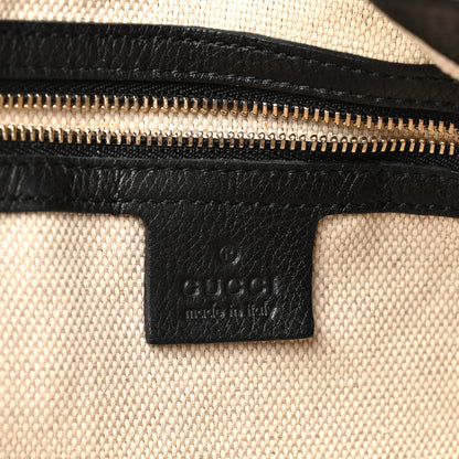 Gucci Pebbled Calfskin Medium Soho Shoulder Bag Black 6 of 10