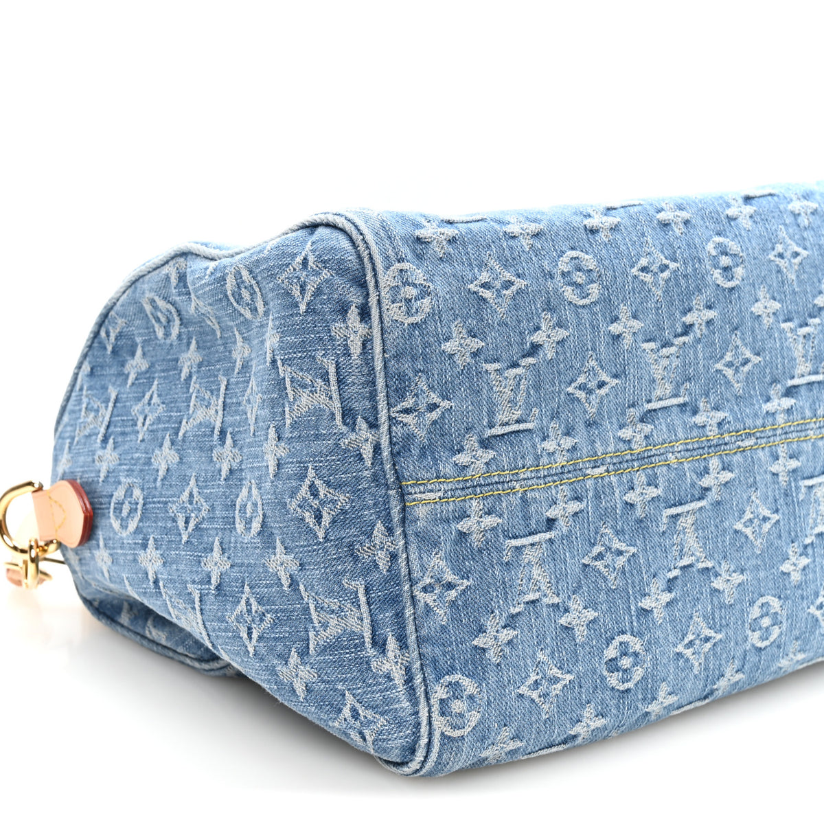 Louis Vuitton Monogram Denim Speedy Soft 30 Blue 7 of 9