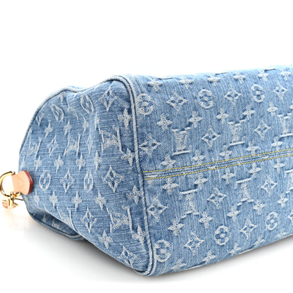 Louis Vuitton Monogram Denim Speedy Soft 30 Blue 7 of 9