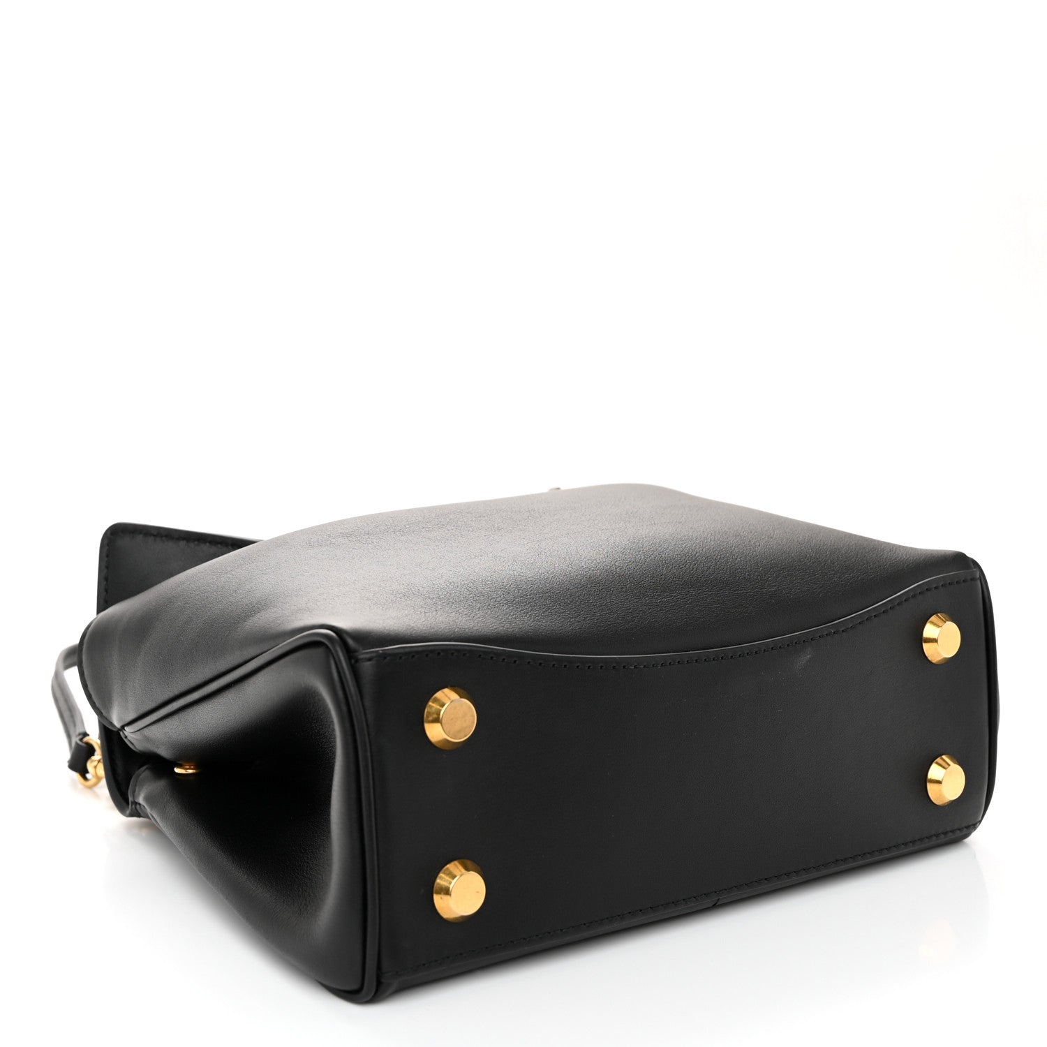 Balenciaga Natural Smooth Calfskin Mini Rodeo Top Handle Handbag Black 4 of 9
