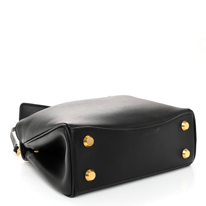 Balenciaga Natural Smooth Calfskin Mini Rodeo Top Handle Handbag Black 4 of 9