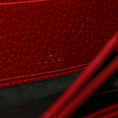 Gucci GG Supreme Monogram Tian Continental Wallet Beige Multicolor Red 6 of 9