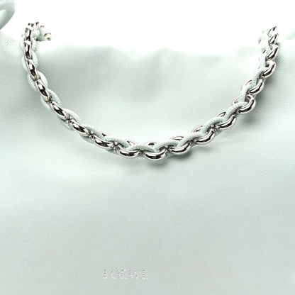 Loewe Mellow Nappa Medium Donut Chain Flamenco Knot Clutch Frozen 8 of 11