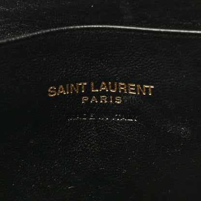 Saint Laurent Grain De Poudre Matelasse Monogram Mini Lou Camera Bag Black 6 of 11