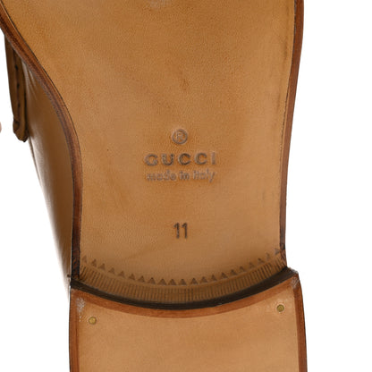 Gucci Mandala Goatskin Mens Horsebit Loafers 11 Brown Sugar 7 of 13