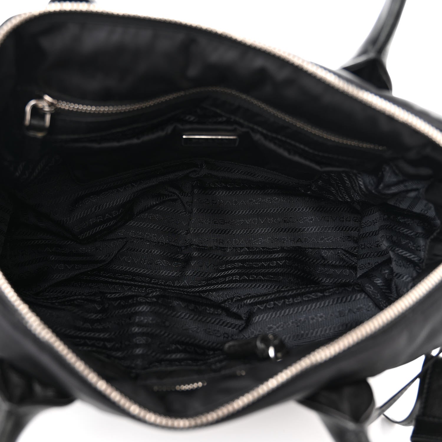 Prada Tessuto Nylon Bomber Tote Black 5 of 12