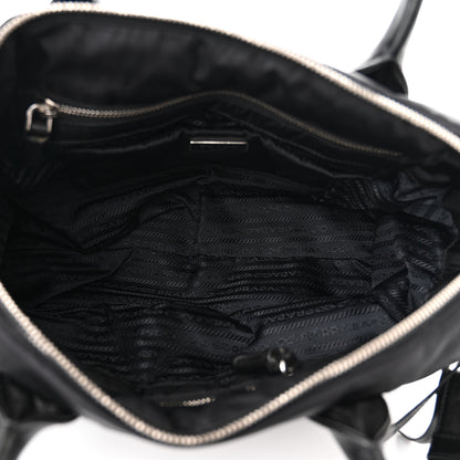 Prada Tessuto Nylon Bomber Tote Black 5 of 12