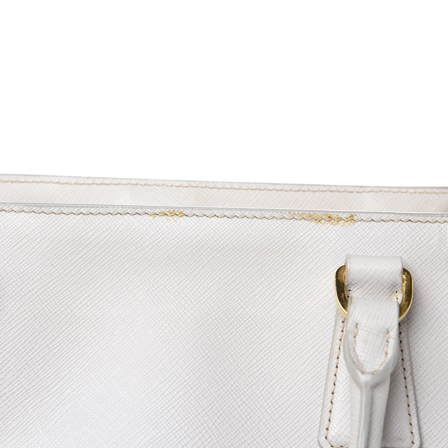 Prada Saffiano Lux Medium Tote Talco 15 of 20