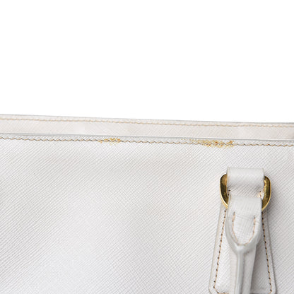 Prada Saffiano Lux Medium Tote Talco 15 of 20