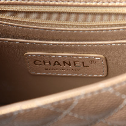Chanel Metallic Caviar Quilted Mini Square Flap Gold 8 of 11