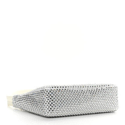 Prada Satin Crystal Mini Re-Edition 2000 Bag White 4 of 11