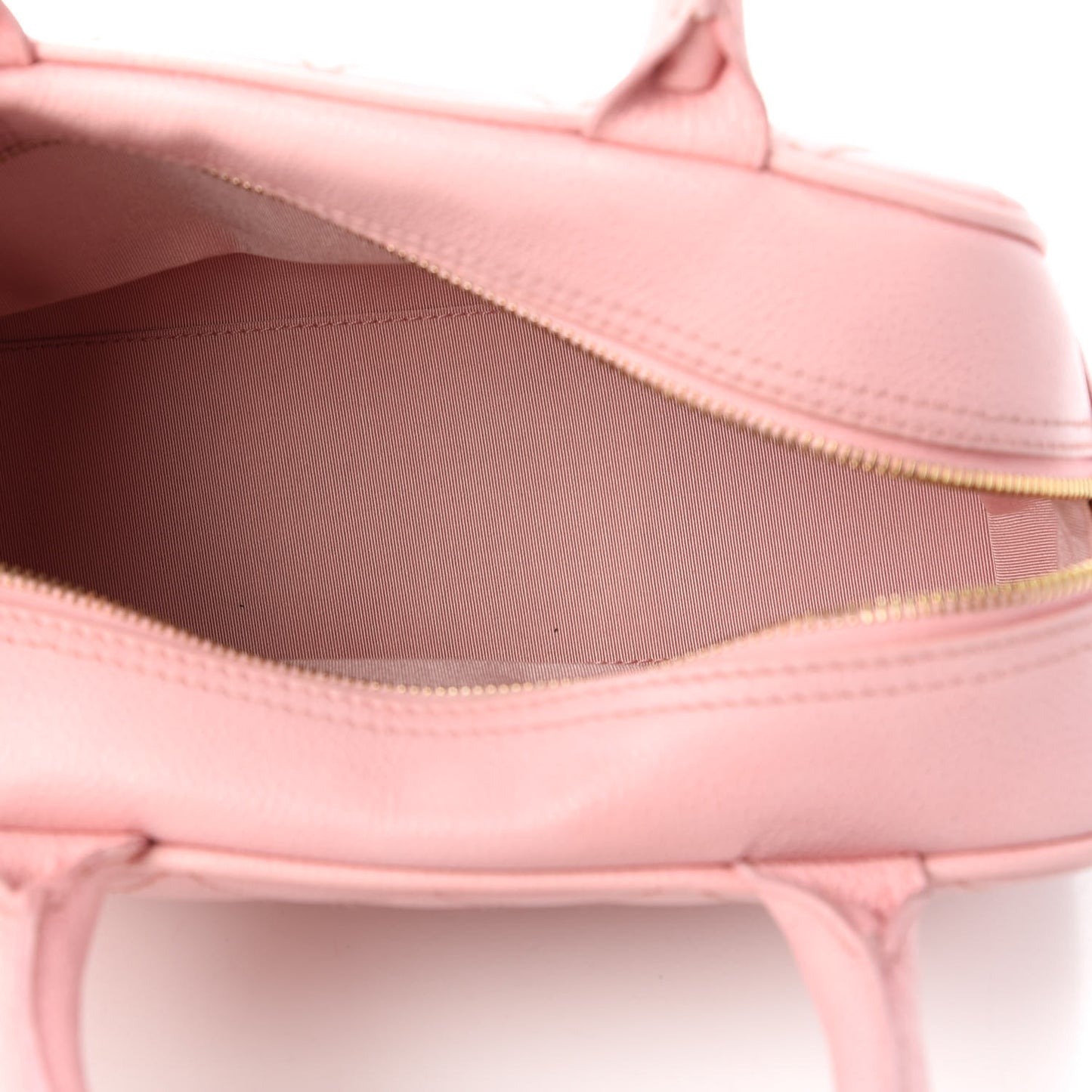 Caviar Quilted Small Bowler Pink