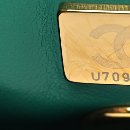 Chanel Caviar Quilted Mini Coco Handle Flap Green 7 of 10