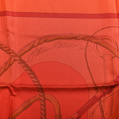 Hermes Silk Dip Dye Clic Clac A Pois Scarf 90 5 of 5