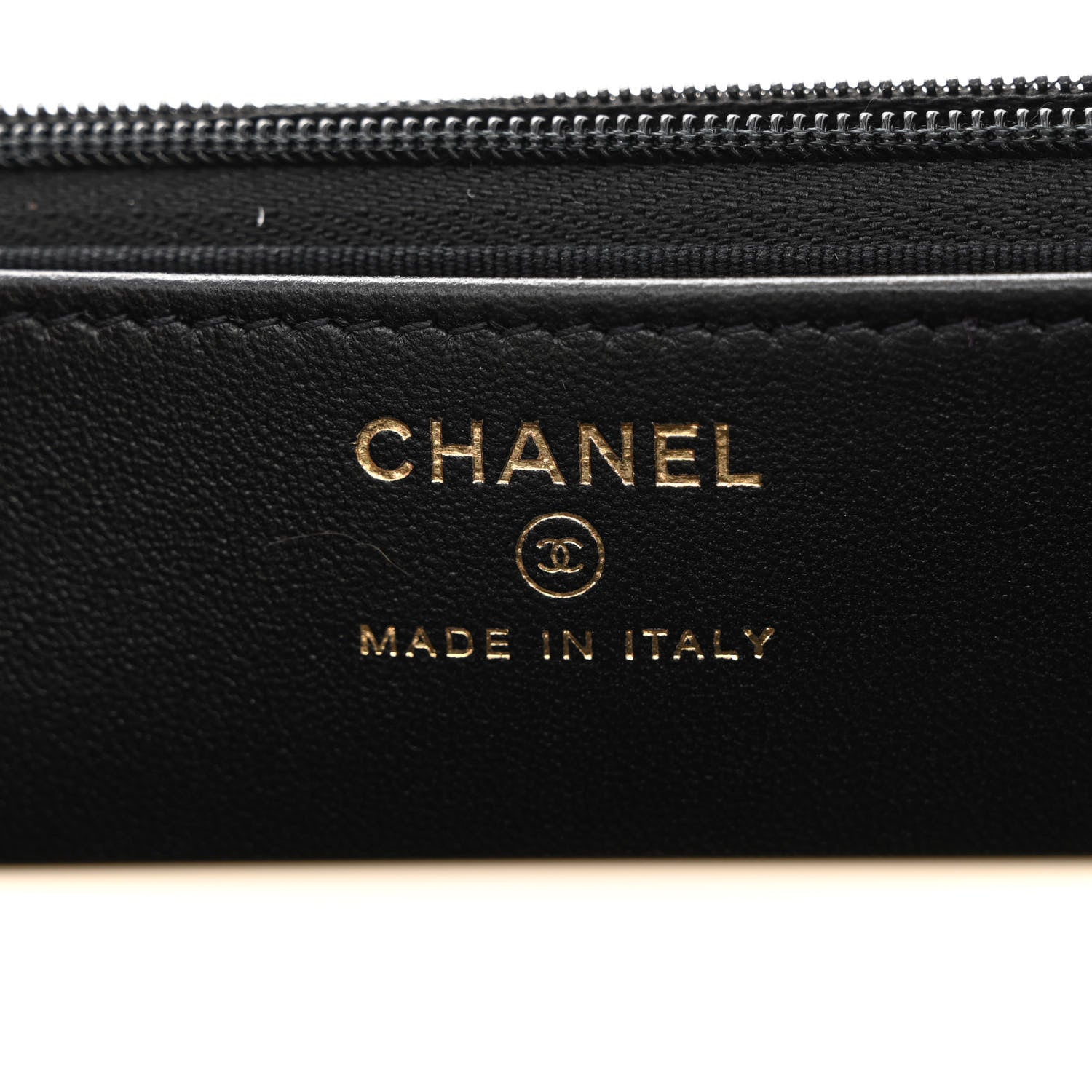 Chanel Lambskin Quilted Top Handle Wallet On Chain WOC Black 6 of 10