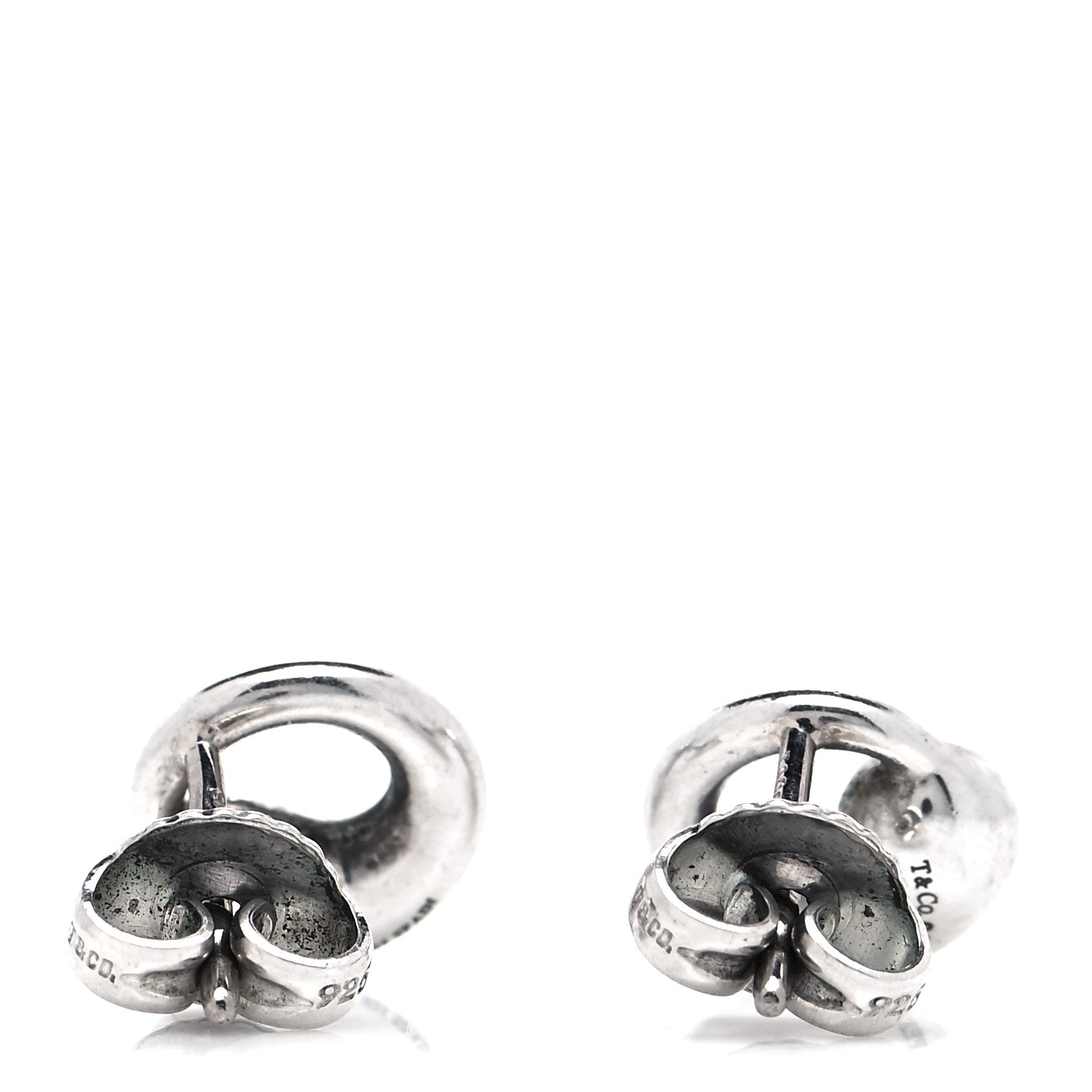 Tiffany Sterling Silver 9mm Elsa Peretti Eternal Circle Earrings 3 of 5