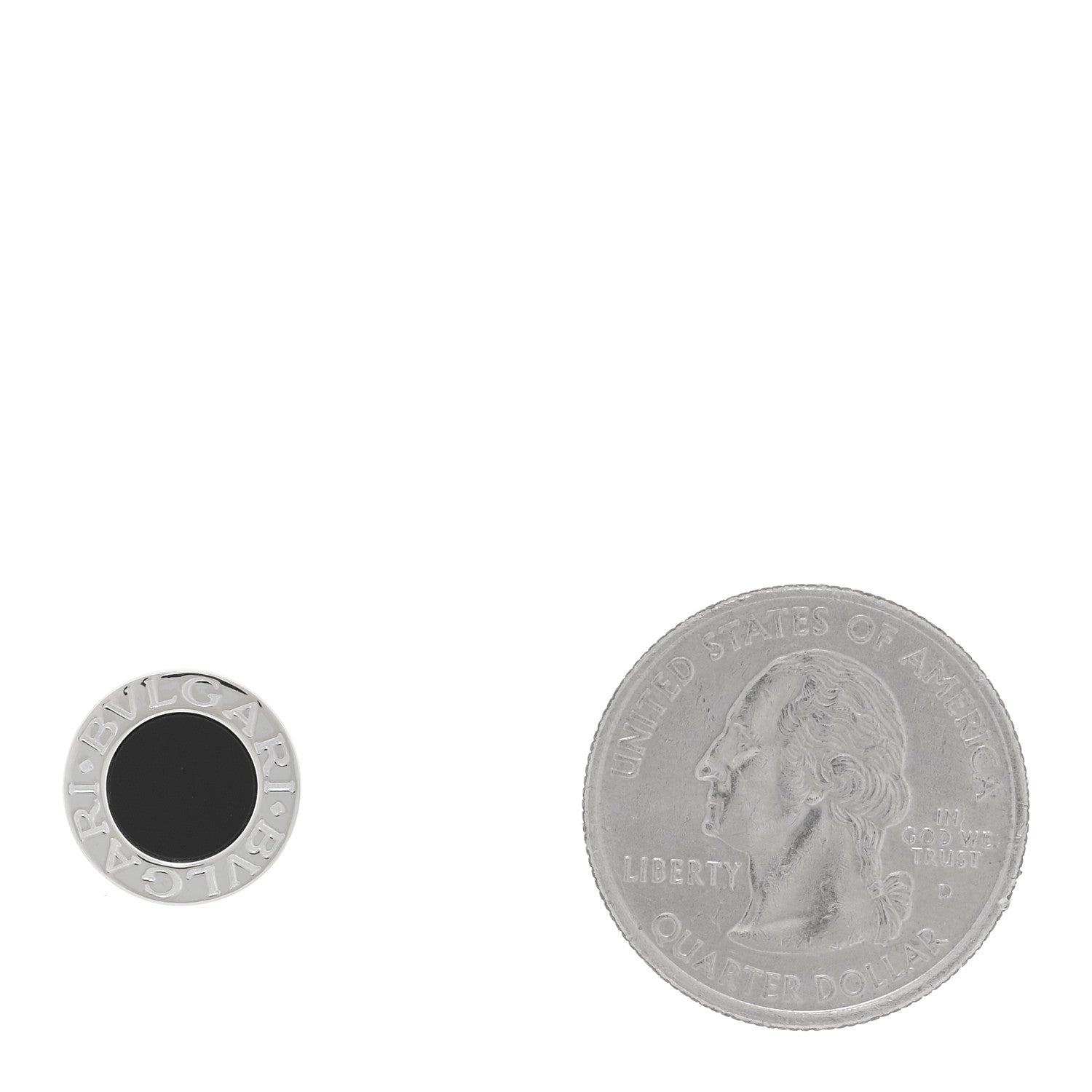 Bulgari 18K White Gold Black Onyx BVLGARI BVLGARI Single Stud Earring 2 of 5