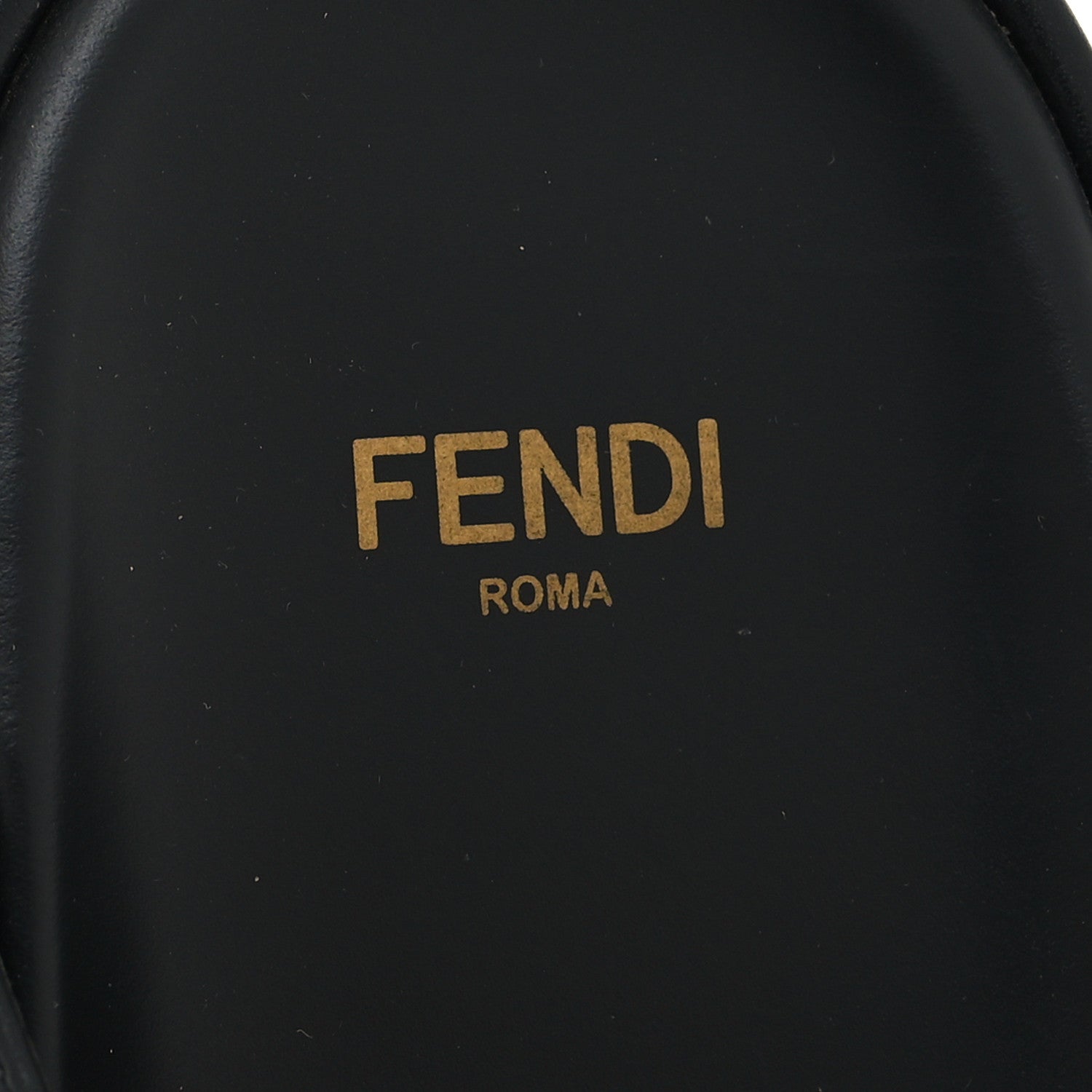 Fendi Vitello Womens Fendigraphy Slide Sandals 38.5 Black 8 of 10