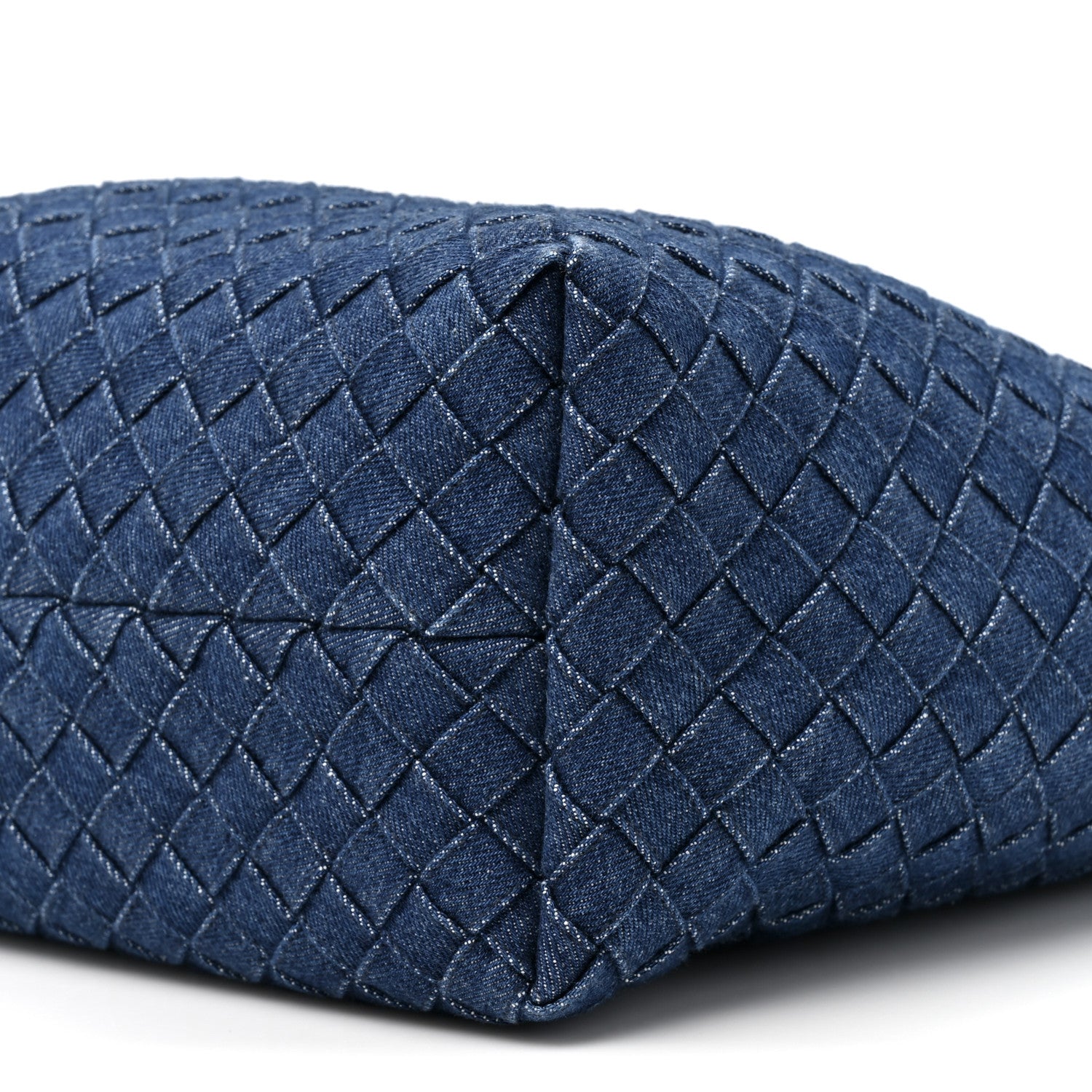 Bottega Veneta Denim Intrecciato Small Shopper Tote Blue 9 of 10