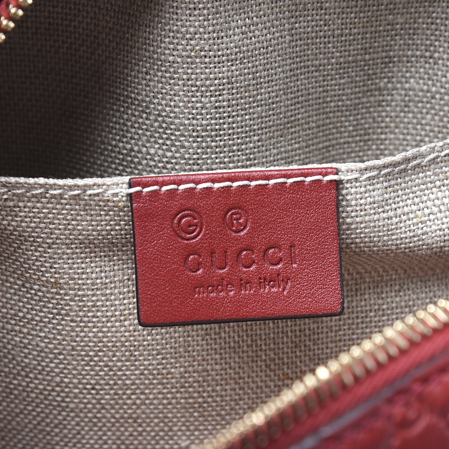Microguccissima Mini Bree Messenger Bag Red