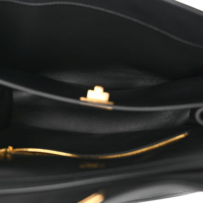 Balenciaga Natural Smooth Calfskin Small Rodeo Top Handle Handbag Black 5 of 10