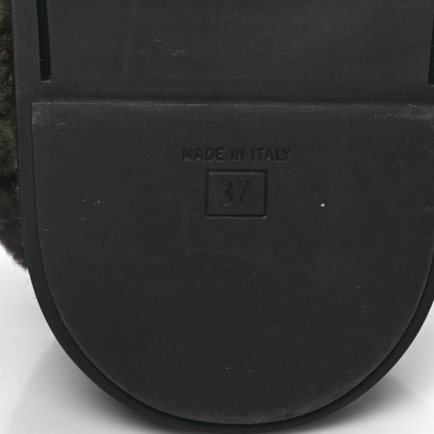 Fendi Shearling FF Fendi Feel Sandals 37 Illinois Military 6 of 8