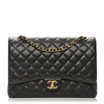 Chanel Caviar Quilted Maxi Double Flap Black 1 of 7