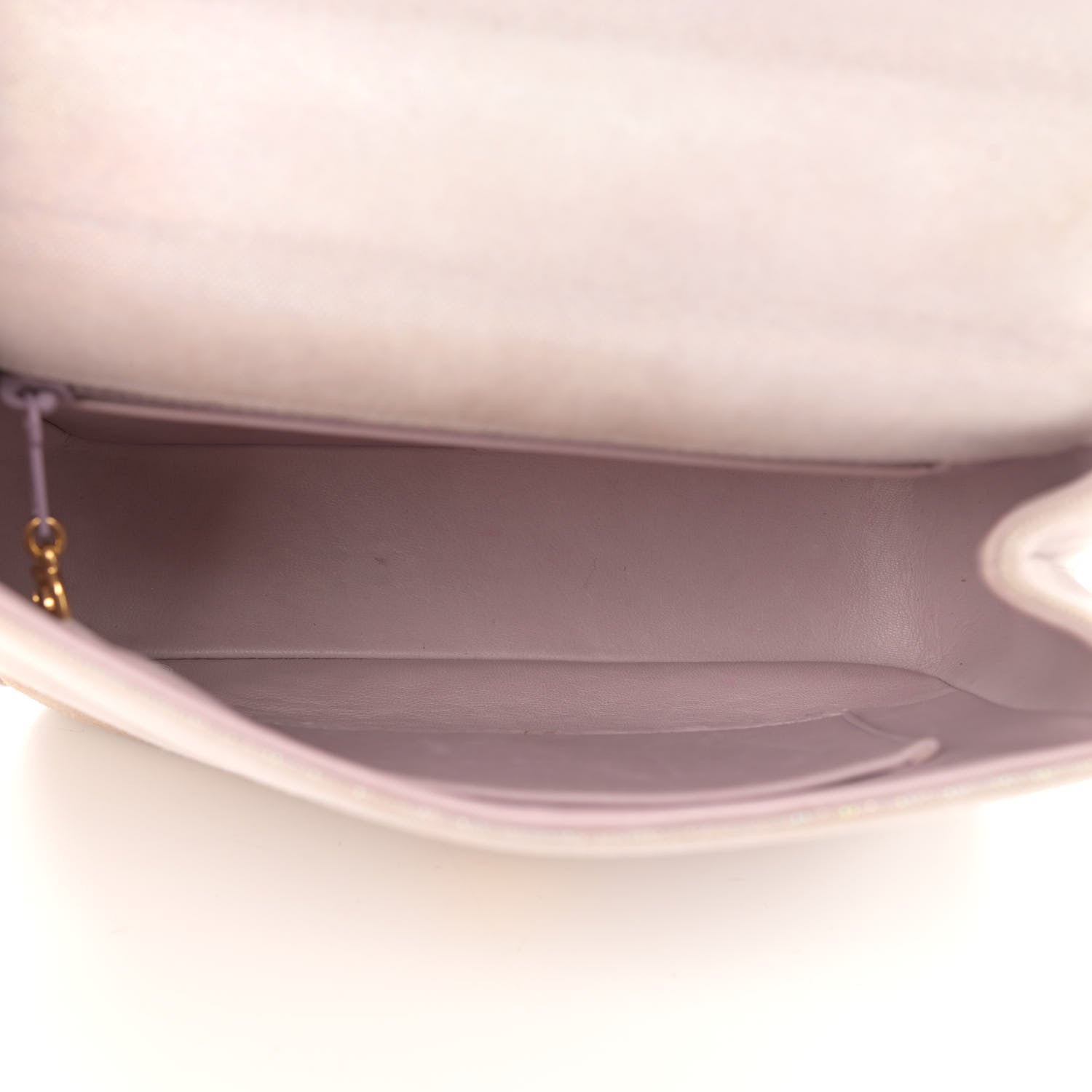 Chanel Iridescent Canvas Mini Camellia Flap Light Purple 5 of 18
