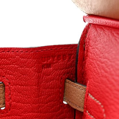 Hermes Togo Verso Birkin 25 Trench Bougainvillea 7 of 11
