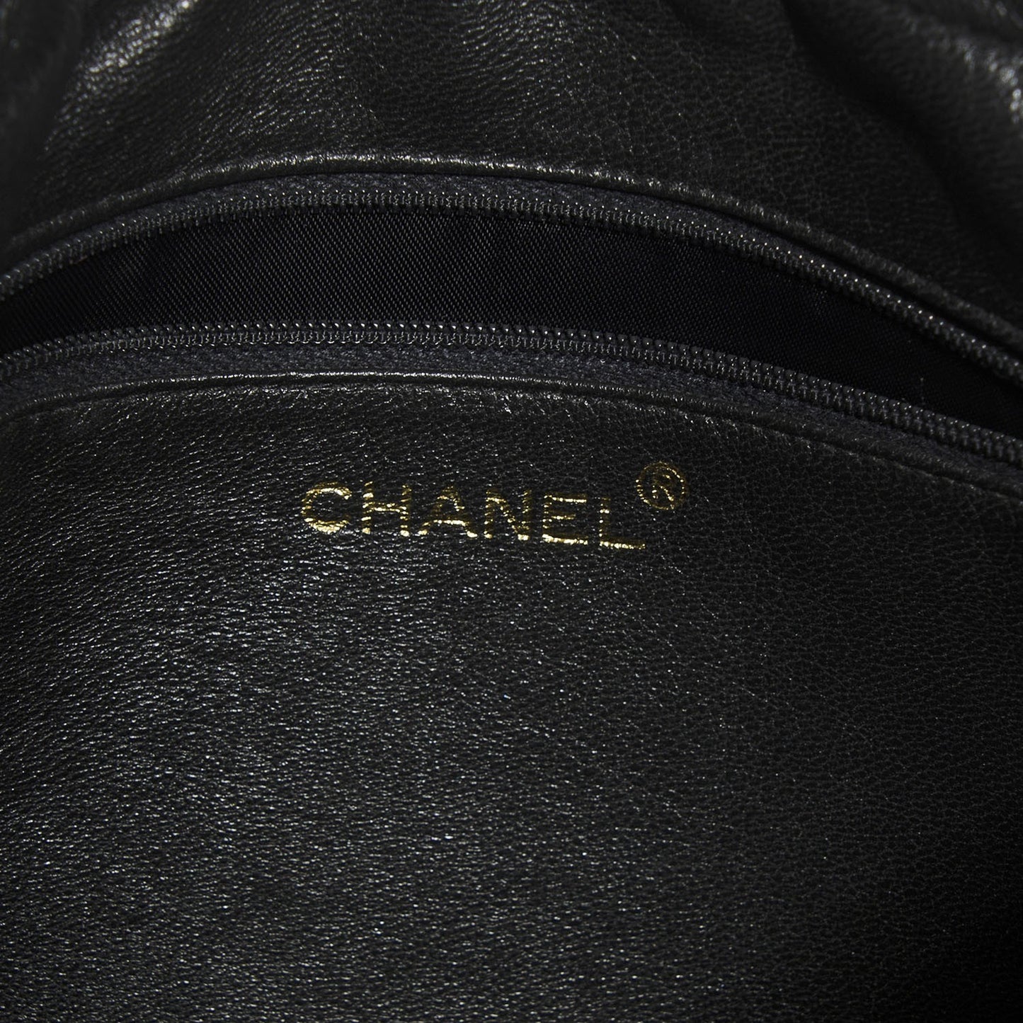 Lambskin Quilted CC Tassel Camera Case Black